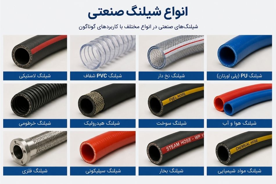 انواع شیلنگ صنعتی